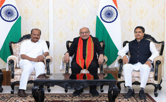 Vice President of India C.P. Radhakrishnan attends cultural prog at Lok Bhavan, Agartala.